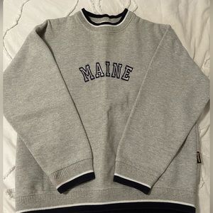 Maine crewneck hoodie